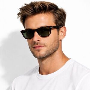 David Beckham DB 1006/S Tortoiseshell Sunglasses Green Lenses Made in Italy